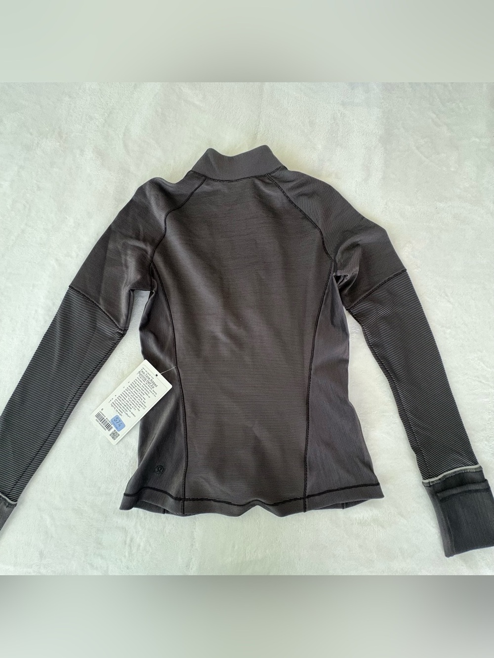 NWT Lululemon Two-Tone Ribbed Running Half Zip - Picture 5 of 8